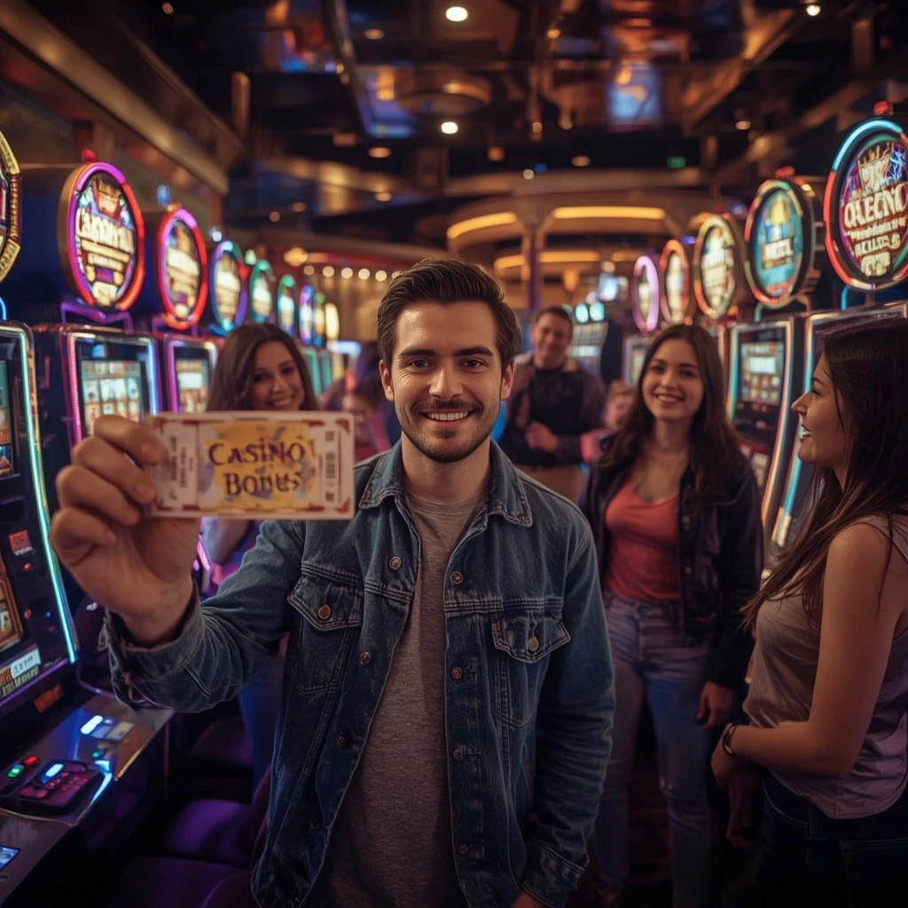 une personne tenant un bonus 31Bet Casino